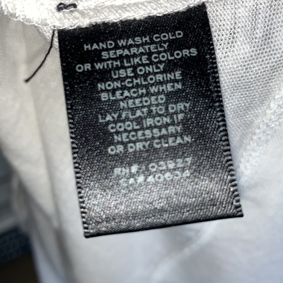 MARC JACOBS WHITE TEESHIRT MARC BY MARC JACOBS (SZ M/L) LINEN POCKET TEE - Picture 7 of 7